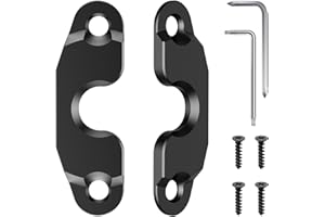 Upgraded Aluminum Alloy Sun Visor Repair Kit for Jeep, Veharvim Heavy Duty Sun Visor Clip Compatible with Jeep Wrangler JK 2018/ JL/Wrangler 2018-2023/ Gladiator 2020-2023