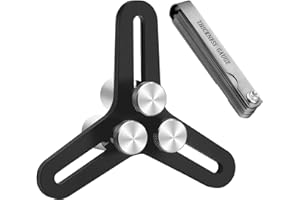 Kujunpao Universal Piston Ring Squaring Tool for End Gap 2-5inch Bores with 32 Blades Feeler Gauge Gap Measuring Tool ﻿