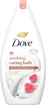 Dove Soothing Almond Cream Hibiscus Bath Soak 6x450ml with 1/4 Moisturising view 4