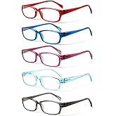 NORPERWIS Reading Glasses 5 Pairs Stylish Color Readers Fashion Glasses for Reading Men & Women