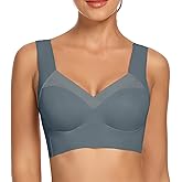 WOWENY Womens Wirefree Seamless Bras Everyday Lounge Bra Sleeping Full Coverage Pullover Bra