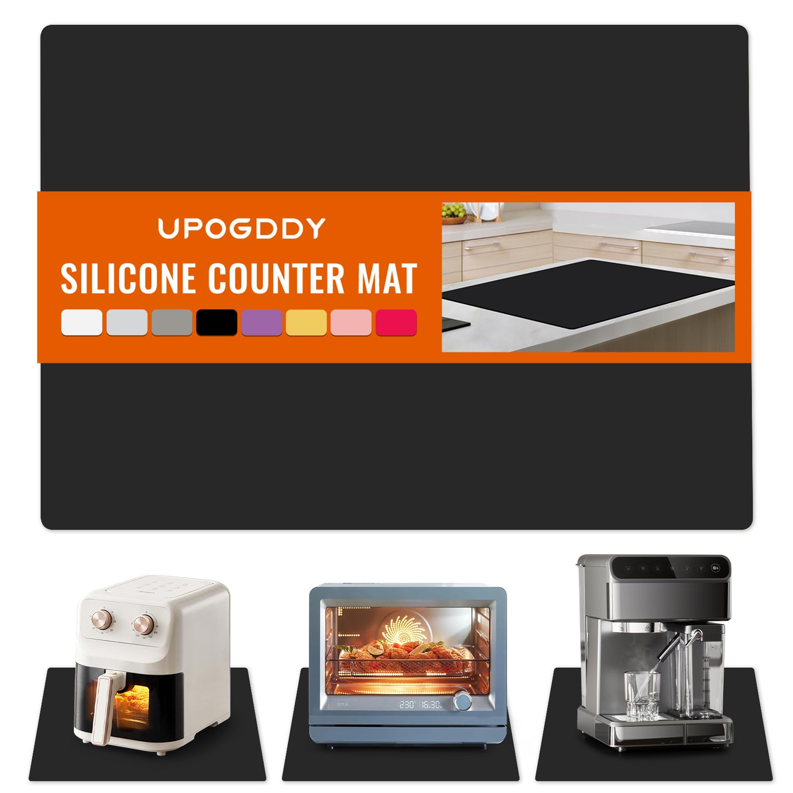 Photo 1 of Silicone Mat for Counter, Non-slip Countertop Protector, Silicon Coffee Table Mat, Strain Resistant & Heat Resistant, Multipurpose