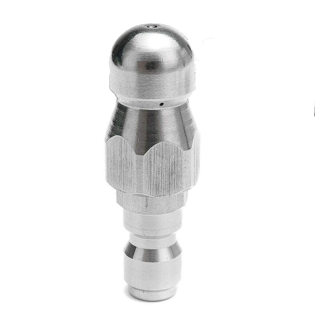 Cleaning Rotary Nozzle SENRISE 1PCS Pressure Washer Jetter Nozzle for Dredging of Sewer Pipes (1/4" 1 Front 6 Rear)