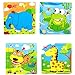 Wooden Cartoon Animals Print 9 Pcs Jigsaw Puzzle Toy for Baby Kids(Crocodile)