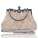 Bagood Women's Vintage Style Beaded And Sequined Evening Bag Wedding Party Handbag Clutch Purse