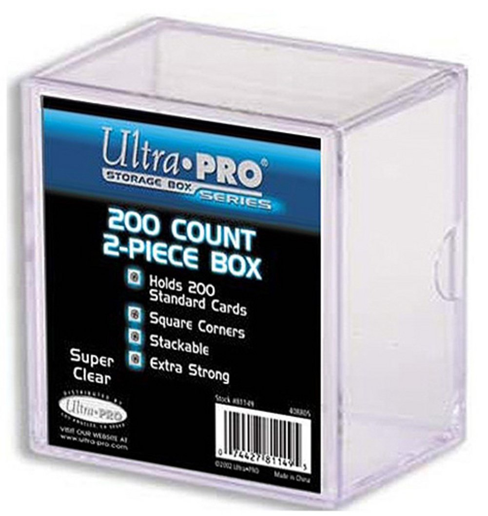 Photo 1 of 2-Piece 200 Count Clear Card Storage Box