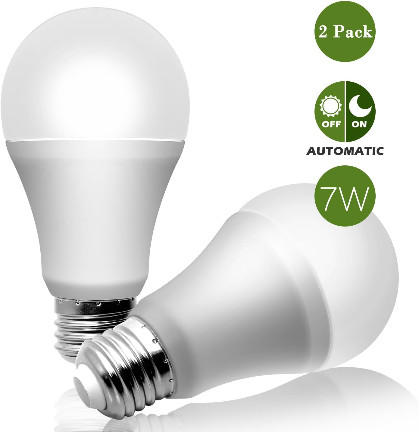 Dusk to Dawn Light Bulb 40 Watt Equivalent Dusk 7W Till Dawn Smart