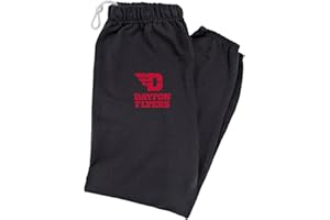 LOGOVISION Mens Jogger Sweatpants Collegiate School Logo Black Collection
