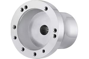 iLSKW Club Car DS Silver Hub Adapter for Golf Cart Steering Wheel to fit ClubCar DS ONLY