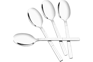 Saedy 12-Piece Dinner Spoons, Stainless Steel Table Spoons, 7.8-Inch