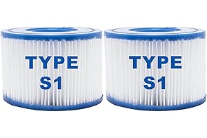 CYXG Hot Tub Filter Type S1 Spa Filters Hot Tub Filters Replacements for All PureSpa Swimming Pool Pump 4.2 x 2.8 Inches 2 Pack
