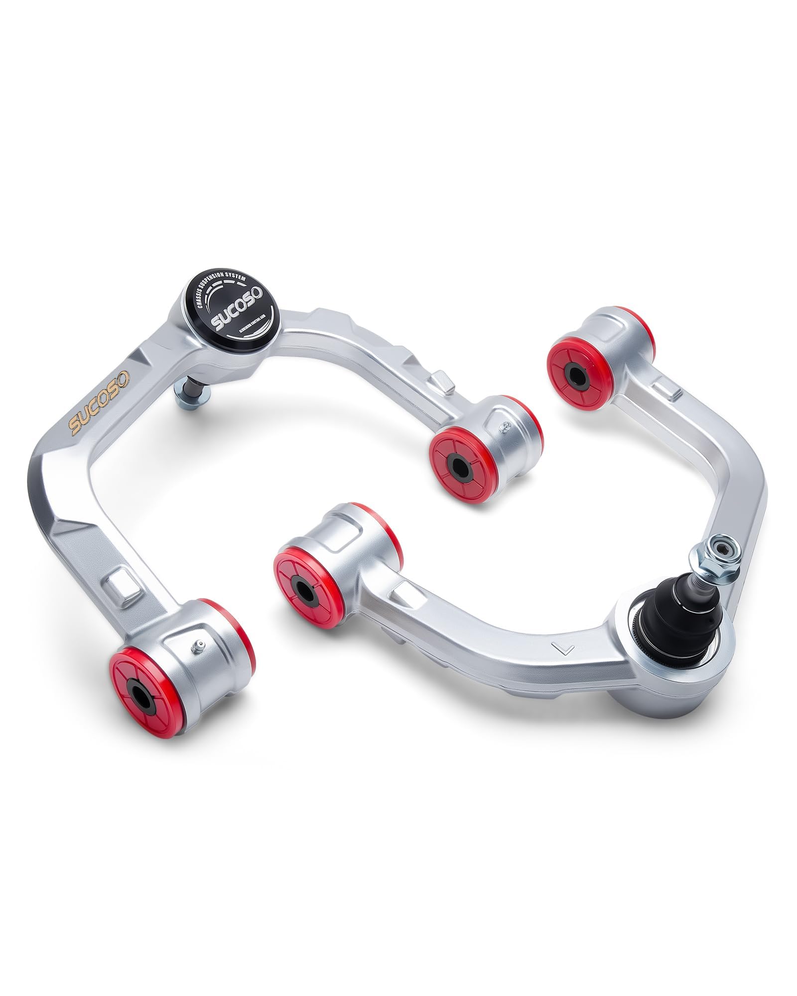 Photo 1 of 2-4inch Front Upper Control Arms for Ford F150 2006-2021, 2pcs Adjustable Forged Control Arm Replacement Stock Fixed UCA, Aluminum Suspension Arm fit Expedition 06-22 Pickup Truck (Never Rust)