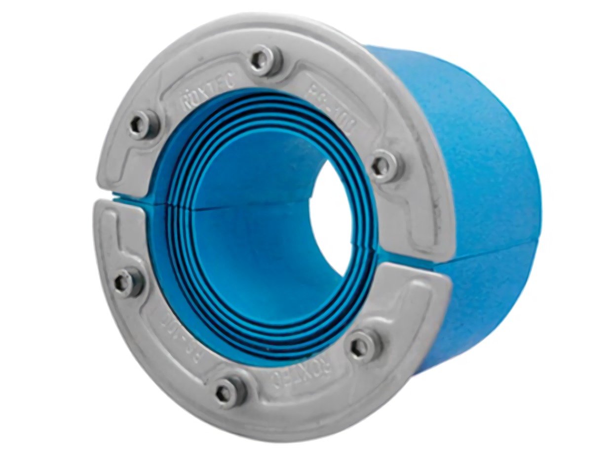 Блоки roxtec в стене для ввода кабелей