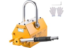 VEVOR Permanent Magnetic Lifter, 2200 lbs Pulling Capacity, Heavy Duty N42 Neodymium Lifting Magnet with Release Handle and S
