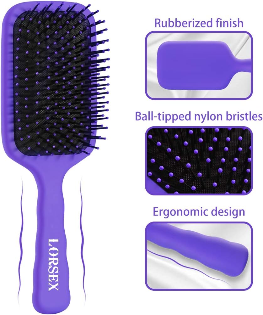 LORSEX 2 Pack Hair Brush - Image 4