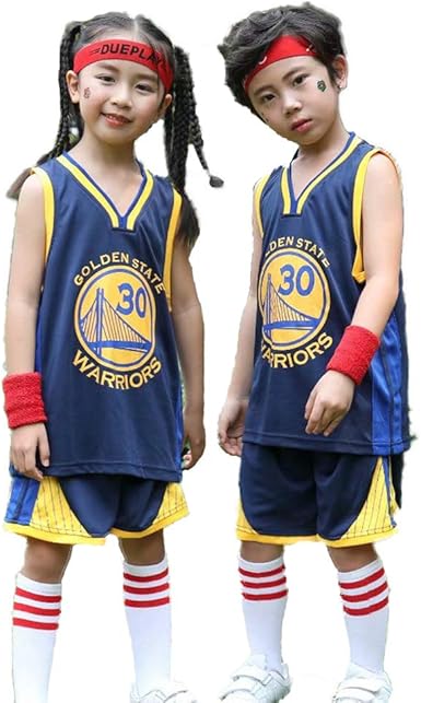 Chuang Sports Baby Kids Set Jersey Warriors 30 Lakers Kobe 24 Bulls Jordan 23 New Jersey Jerseys Celtics 11 Basketball Fans For Boys And Girls Amazon Co Uk Clothing