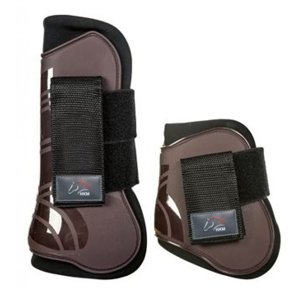 HKM 91992191.0643 Jumping Gaiters And Fetlocks Set of 4 Dark Brown/Black White