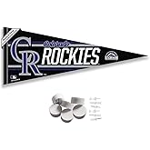 WinCraft Colorado Rockies Pennant Banner and Wall Tack Pads