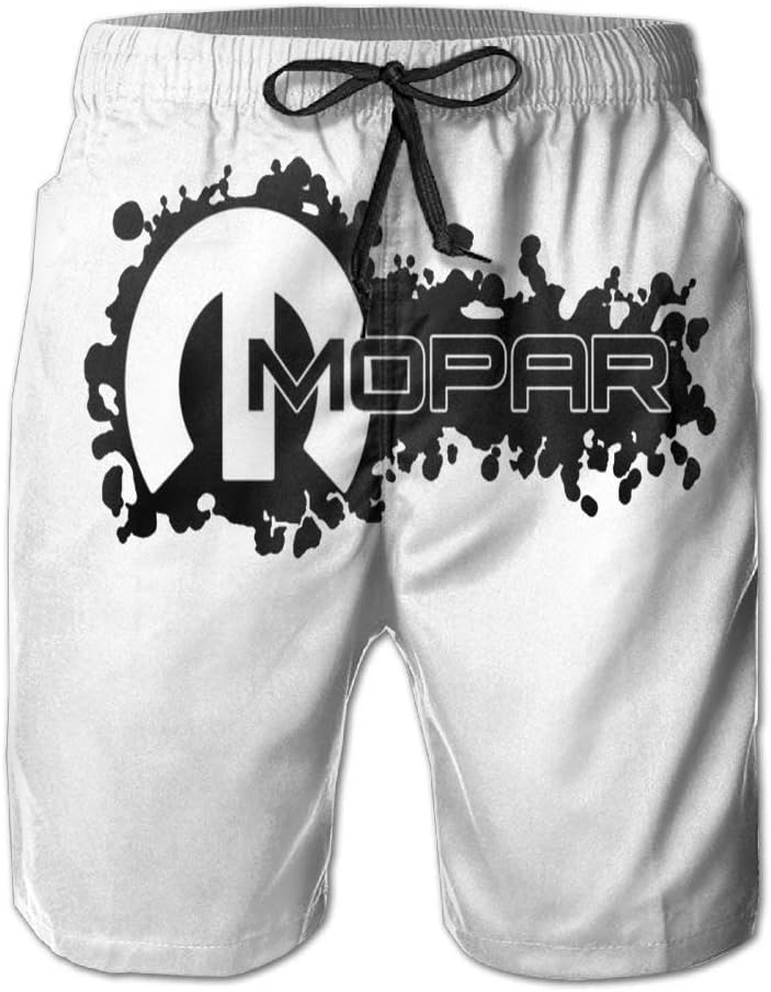 Belongtu Mopar Logo Mens Swim Boardshorts Beach Shorts Swim Trunks Casual Beach Shorts