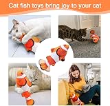 Nepfaivy Floppy Fish Cat Toy 11 inch Interactive Catnip Plush Realistic Moving view 7