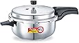 Prestige 5L Alpha Deluxe Induction Base Stainless Steel Deep Pressure Pan, 5.0-Liter