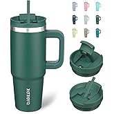 BJPKPK Insulated Tumblers With Handle And Straw 30 oz Stainless Steel Tumbler Cups With Lid,Army Green