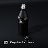 Stanley All Day Slim 0.6L Water Bottle Stainless Steel Black view 4