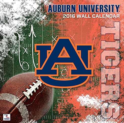 Turner Auburn Tigers 2016 Team Wall Calendar, September 2015 - December 2016, 12 X 12