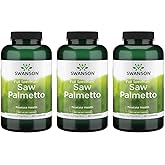 Swanson Saw Palmetto - Herbal Supplement Promoting Male Prostate Health Support - Natural Hair Supplement & Urinary Health Support (540 mg 250 Capsules) (3 Pack)