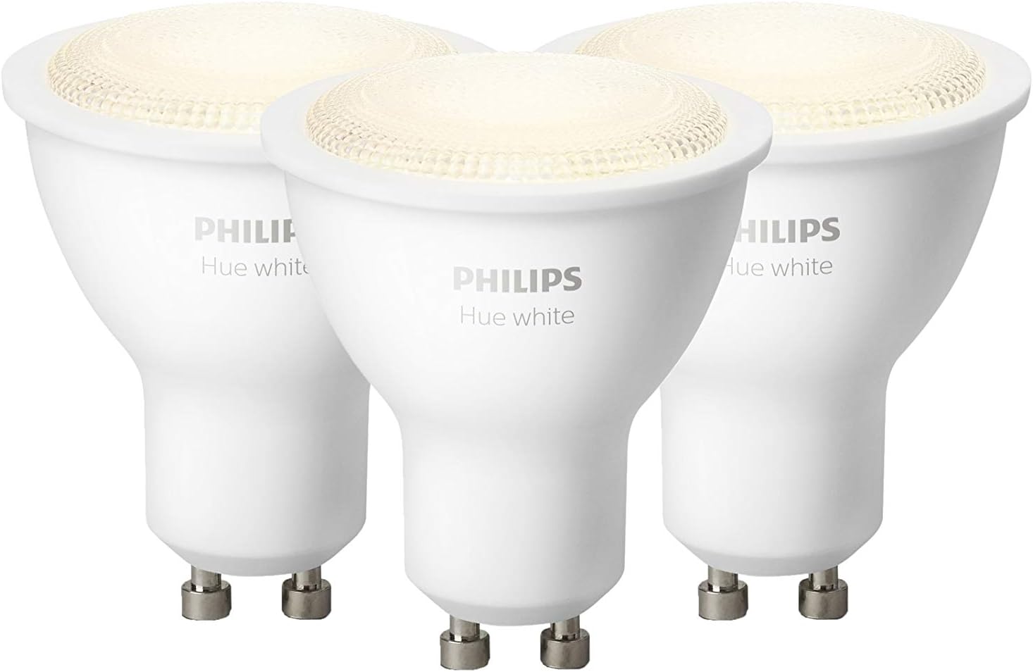 Philips Hue Pack of 2 Connected Bulbs White GU10 5.5 W Works with
