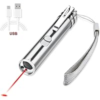 Interactive Laser Pointer Toys, Pet Command Light Training Tools With USB Charging By QPEY