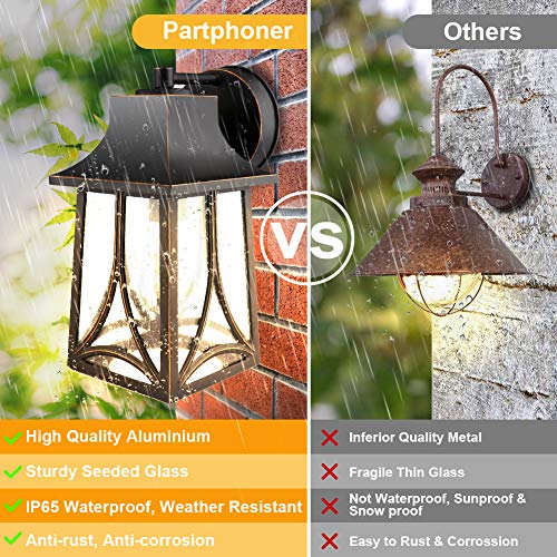 PARTPHONER Outdoor Indoor Light Fixtures Wall Mount, Exterior Wall