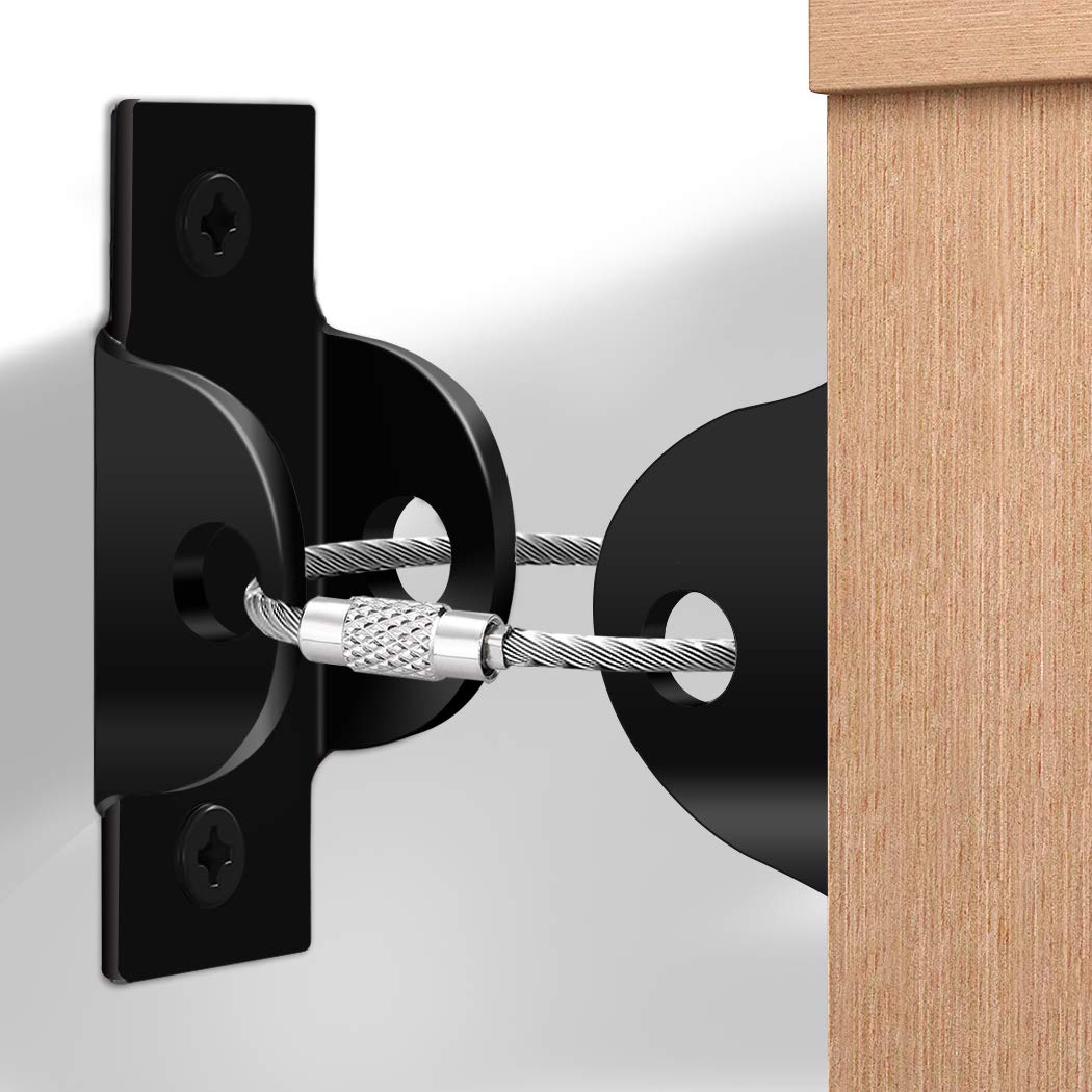 Furniture Anchors (6 Pack) Furniture Straps for Baby Proofing, Furniture Wall Anchors Metal Secure 400 Pound Falling Furniture Prevention Straps Child Pet Safety Straps Earthquake Resistant