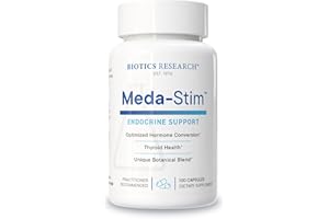 Biotics Research Meda Stim Support Endocrine Function, Nutritional Support for the Thyroid Gland, Healthy T3, T4, Thyroxine Levels, Metabolic Health, Contains Iodine, Selenium, Magnesium, 100 Capsules