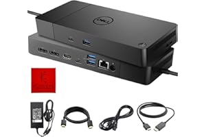 KONCEPT WD19 DELL Docking Station USB C - Dell Docking Station Dual Monitor with 180W AC Adapter & HDMI Cable, Dual DisplayPort Dell Dock - Dell Laptop Docking Station (NEW)