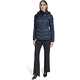 Calvin Klein Women's Lightweight Quilted Hooded Puffer Coat – Stretch Winter Jacket With Pockets