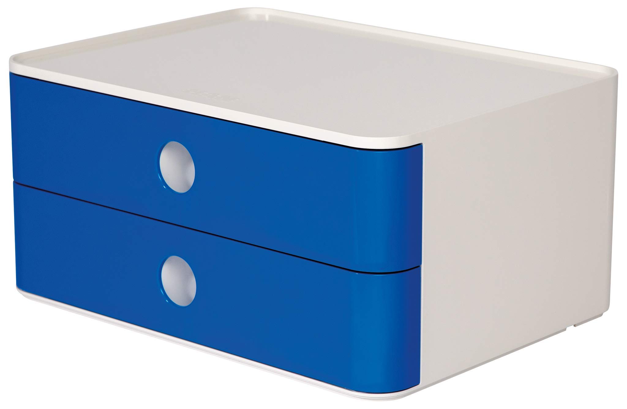 Han 1120-14 ALLISON SMART-BOX, designer drawer box, stackable with 2 drawers, Royal Blue