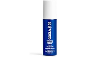 COOLA Organic Refreshing Water Mist Face Moisturizer With SPF 18, Dermatologist Tested Face Sunscreen With Plant-Derived BlueScreen Digital De-Stress Technology