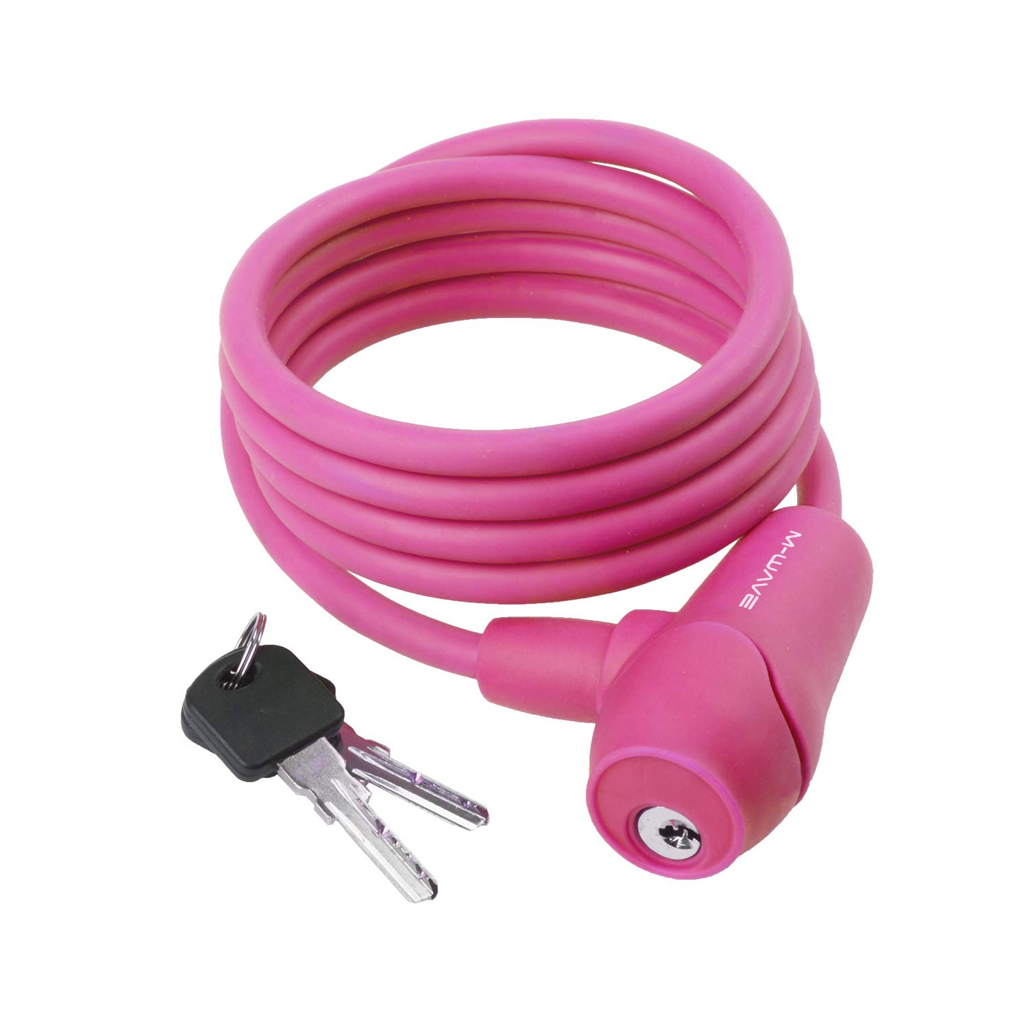 M-Wave Unisex Adult S 8.15 S Spiral Cable Lock - pink,