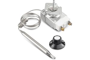 VAGMUXADO 1175 Thermostat RX-1-36, 60125401 Thermostat Fit for Pitco Imperial 1175 Royal Range 3113, 1/4" Thread Mpt Stuff Box 200-400F