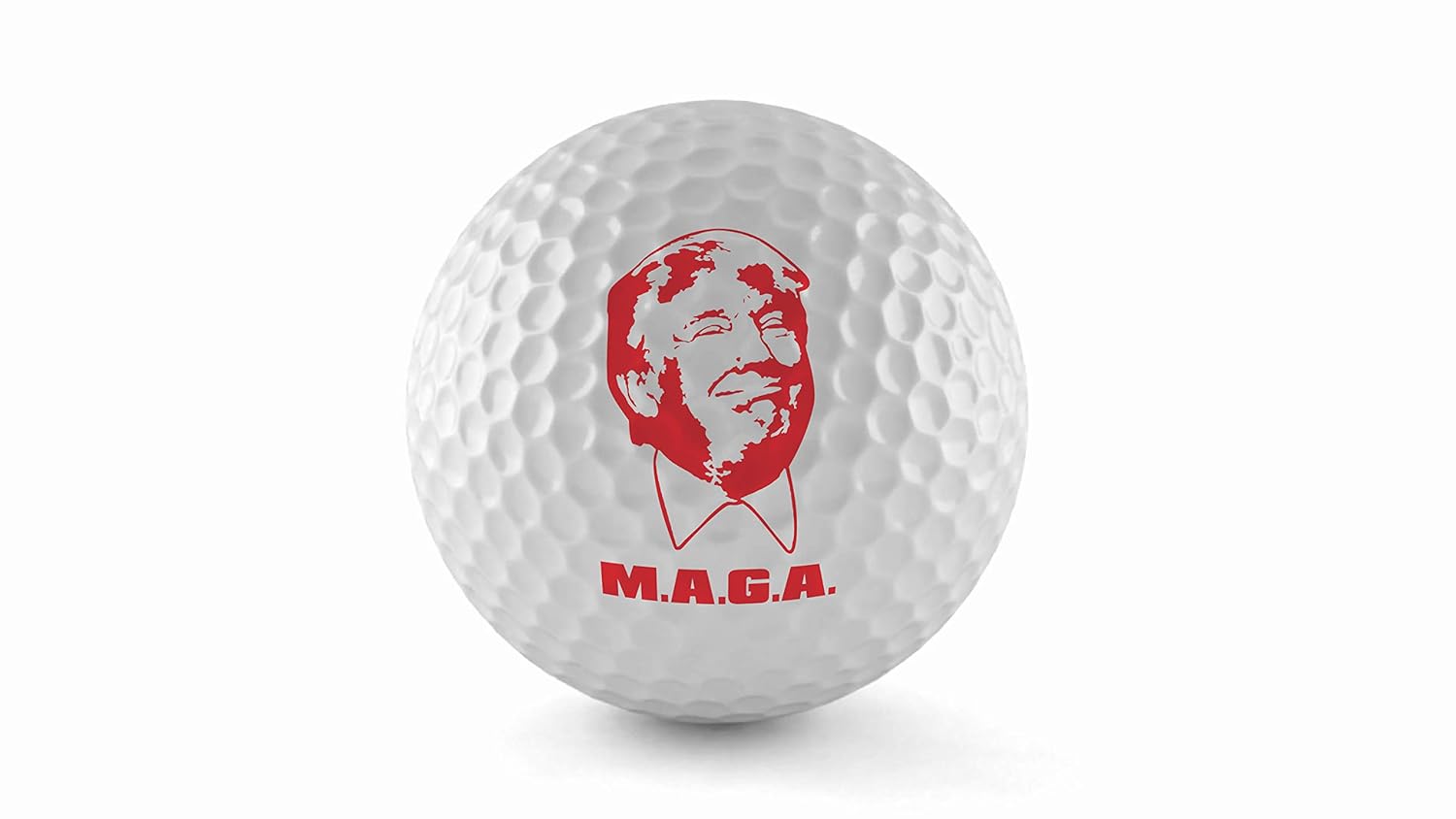 21 新作 ゴルフボール B07gwzssgc Flag Trump Maga アメリカ合衆国 シングルボール ウルトラゴルフボール Wilson Trump Donald Best The 満点の