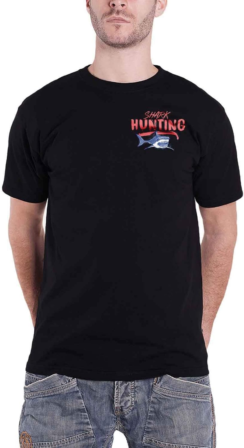 Jaws T Shirt Amity Island Shark Tours Official Mens Black Size L