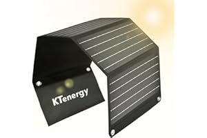 KTenergy 30W Solar Charger, Portable SunPower Solar Panels for Camping Essentials & Emergency, Gift for Dad/Husband, IP65 Waterproof Fast Charging for Phone, Tablet, Power Bank, Battery Pack1