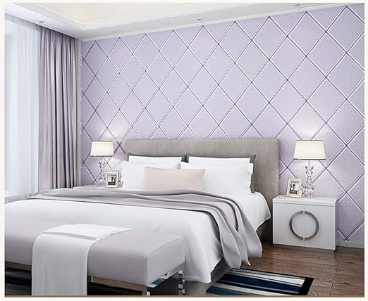 Yxyh Vlies Tapete 3d Effekt Stereo Wildleder Modern Modisch Fur Zimmer Hotel Schlafzimmer Tv Hintergrund 0 5310 M Rolle Farbe Lila Amazon De Baumarkt