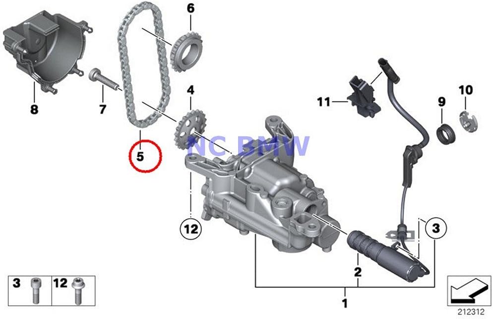 BMW Mini Engine Oil Pump Chain Coop.S JCW Cooper S Coop.S JCW Cooper S Coop.SX JCW Cooper S Cooper SX C