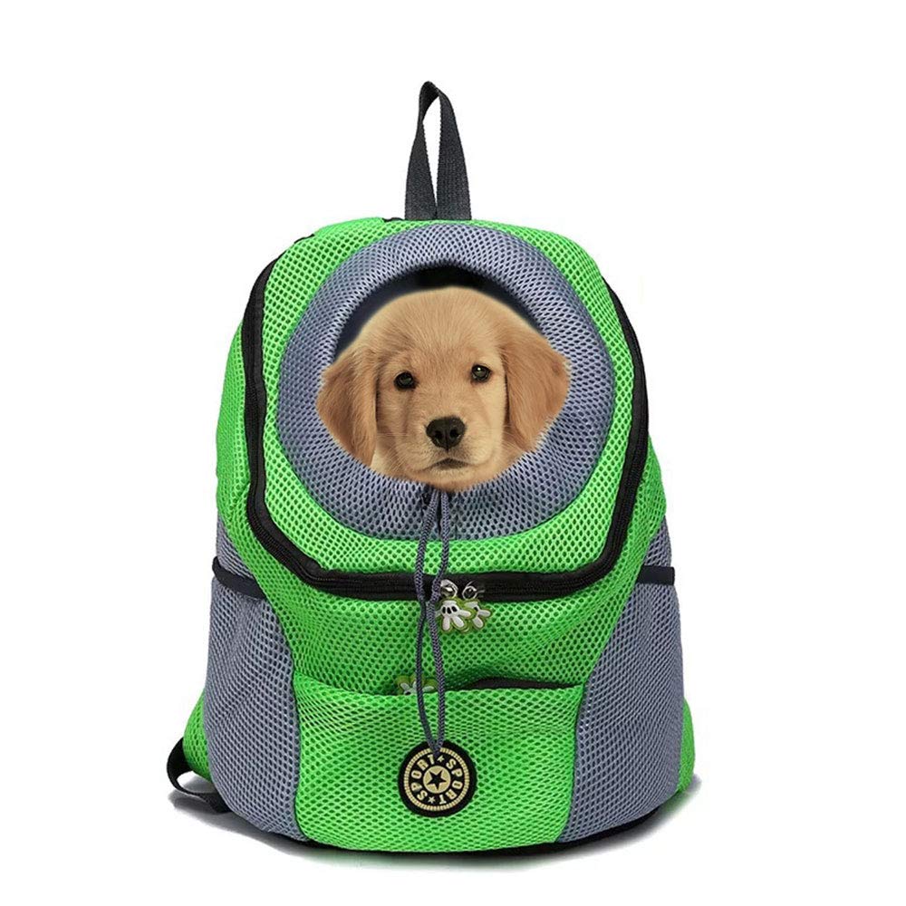 PAPIEEED Pet Carrier Backpack for small dog cat up to 2~26 lbs, Hands-Free Pet Travel Bag, Breathable Head-Out Design and Waterproof Bottom for Hiking & Travel