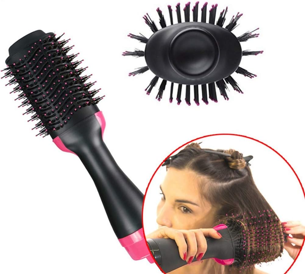 One Step Hair Dryer Brush, Hot Air Comb for Hair Styling, Multifunctional 4-in-1 Salon Negative Ionic Hair Straightener and Curly Hair Comb