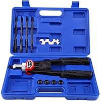 Silverline Blindnietzange 250mm - Mit 4 Einsätzen Für Alle Gängigen Nietgrößen