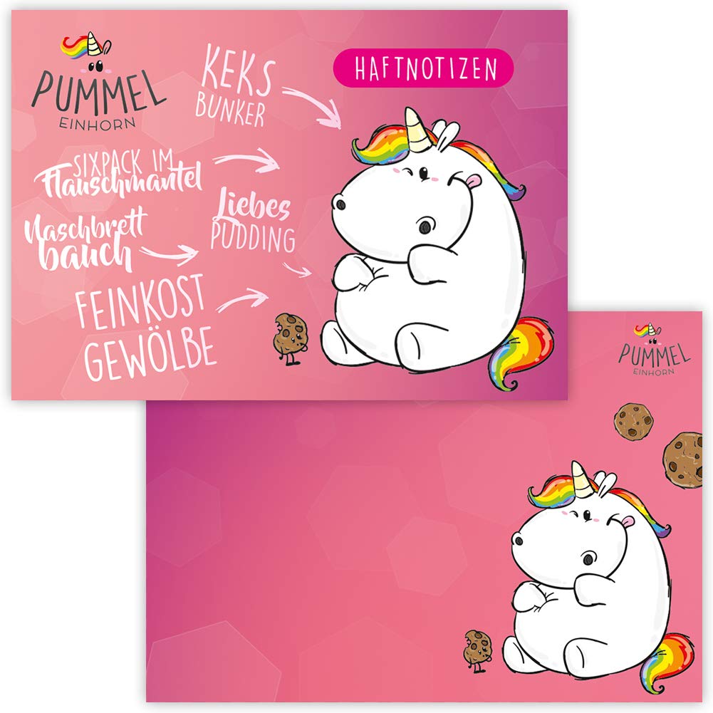 Pummeleinhorn Pummel & Friends - Haftnotizen (Naschbrettbauch)