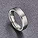 TIGRADE Titanium Rings 4MM 6MM 8MM 10MM Wedding Band in Comfort Fit Matte for Men Women, Silver, 6MM, Size 12